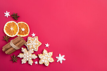 Christmas and New Year greeting card mockup