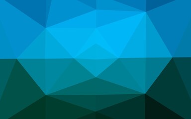Light BLUE vector abstract polygonal texture.