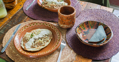Mexican traditional food, breakfast, brunch, lunch