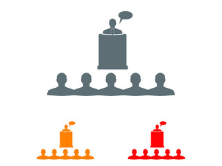 speaker icon vector illustration eps10