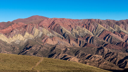 
hill of fourteen colors in humahuaca, northwestern Argentina