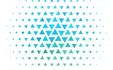 Light Blue, Green vector backdrop with lines, triangles.