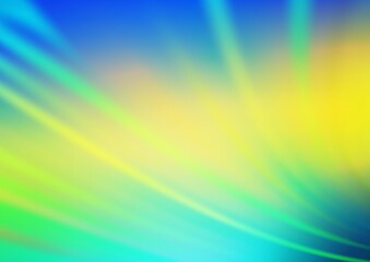 Light Blue, Yellow vector blur pattern.