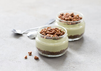 chocolate mousse with cinnamon