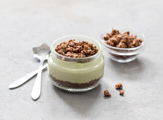 chocolate mousse with cinnamon