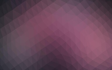 Obraz premium Dark Pink vector abstract polygonal layout.