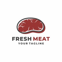 Meat Steak abstract Vector Logo Design Template