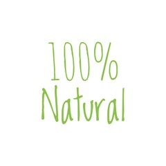 Green food word quote lettering illustration