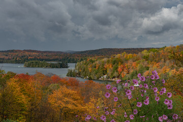 North Frontenac Lake Palmerston fall colours colors