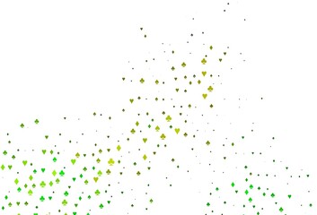 Light Blue, Yellow vector texture with playing cards.