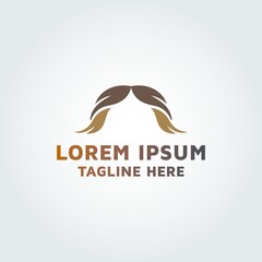 Girls hair image, wigs vector logo design idea and inspiration