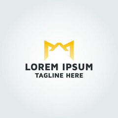 Letter M image, vector logo design idea and inspiration