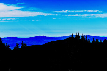 sunrise over the mountains