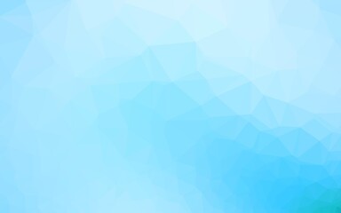 Light BLUE vector polygonal template.