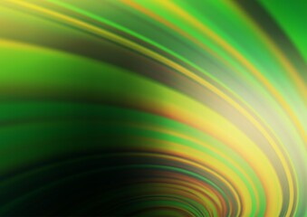 Dark Green, Yellow vector modern bokeh pattern.