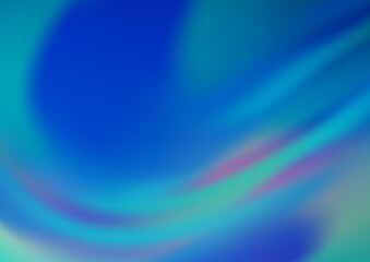 Light BLUE vector glossy bokeh pattern.