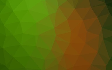 Fototapeta premium Light Green, Red vector abstract polygonal cover.