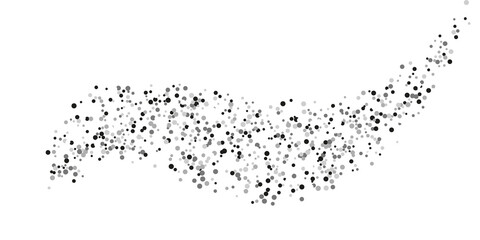 Silver glitter confetti.