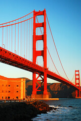 Golden Gate Bridge and Ft Ross in San Francisco