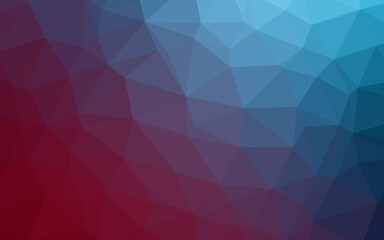 Obraz premium Dark Blue, Red vector blurry triangle template.