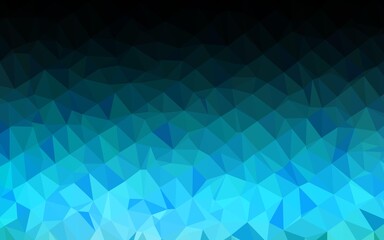 Obraz premium Light BLUE vector triangle mosaic cover.