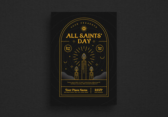 All Saint's Day Event Flyer Layout