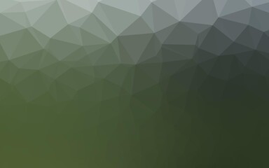 Light Green vector triangle mosaic cover.