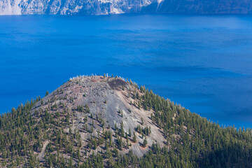Wizard Island details at Crater Lake National Park