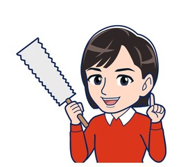 Beautiful woman dressed in red clothes