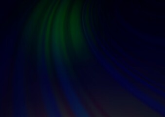 Dark Black vector abstract blurred template.