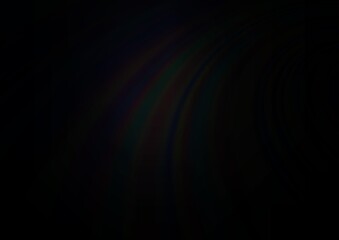 Dark Black vector abstract blurred template.