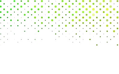 Light Green vector cover with spots.