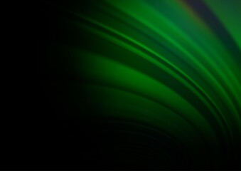 Dark Green vector glossy abstract template.