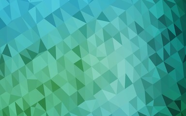 Light BLUE vector polygon abstract backdrop.
