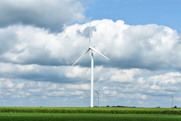 Wind Turbine on a farm.