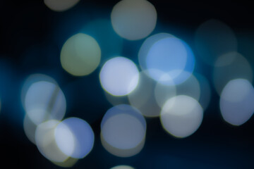 Abstract blurred blue shade bokeh background