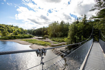 Long Trail hikers passing over the Lamoille River are treated to spectacular views of the valley