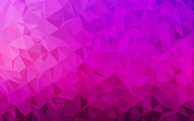 Fototapeta premium Light Purple vector triangle mosaic cover.