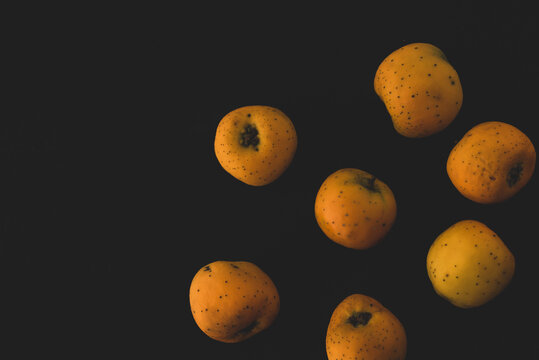 tejocote fruit macro close up
