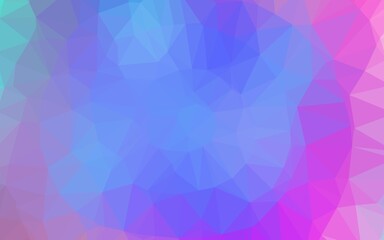 Light Multicolor, Rainbow vector blurry triangle pattern.