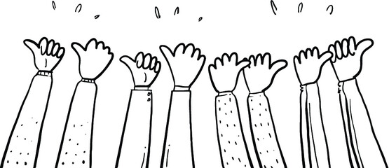 applause hand drawn