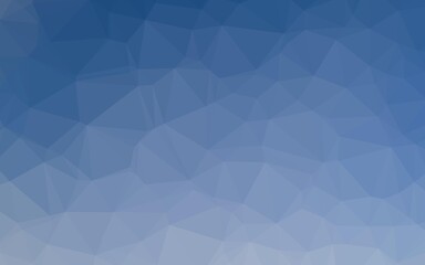 Light BLUE vector shining triangular template.