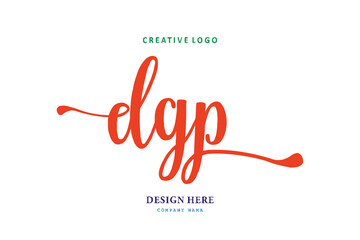 simple DGP typeface logo is easy to understand, simple and authoritative