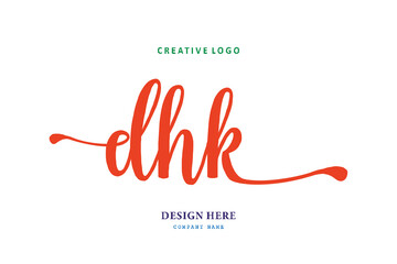 simple DHK lettering logo is easy to understand, simple and authoritative