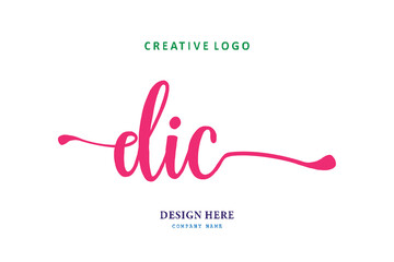 simple DIC lettering logo is easy to understand, simple and authoritative