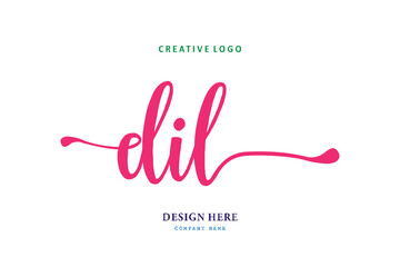simple DIL lettering logo is easy to understand, simple and authoritative