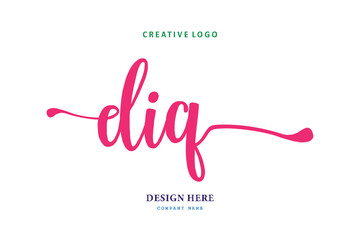 simple DIQ lettering logo is easy to understand, simple and authoritative