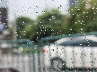rain on window