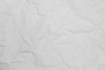White crumpled paper texture background.	