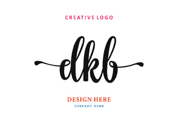 simple DKBlettering logo is easy to understand, simple and authoritative